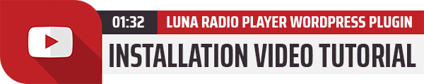 Luna Radio Player WordPress Plugin installation Video Tutorial