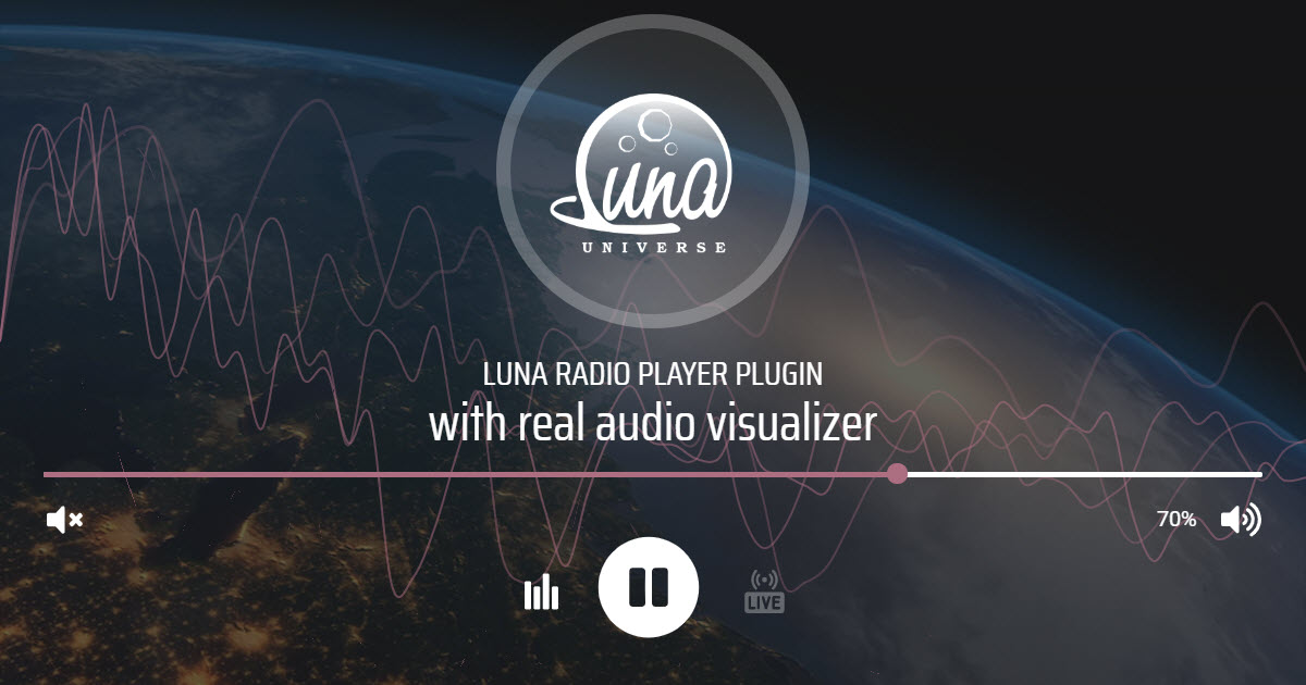 omgive Med venlig hilsen Læne Luna Radio Player Plugin